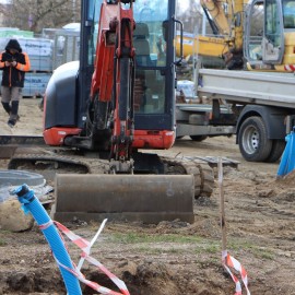 powiększ zdjęcie: Trwa przebudowa ul. Łowickiej. Zobacz jak przebiegają prace