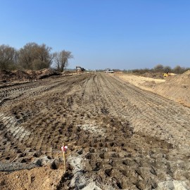 powiększ zdjęcie: Zobacz jak przebiega budowa ronda turbinowego na ul. Jaworzyńskiej