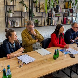 powiększ zdjęcie: Konferencja prezydenta miasta