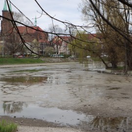powiększ zdjęcie: Trwa oczyszczanie Koziego Stawu. Prace przebiegają zgodnie z harmonogramem