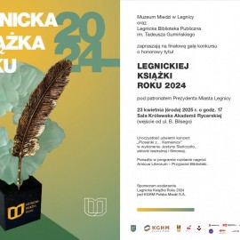 Zapraszamy na finał konkursu Legnicka Książka Roku 2024