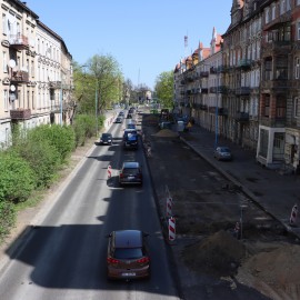 powiększ zdjęcie: Remont ulicy Piastowskiej. Prace na półmetku