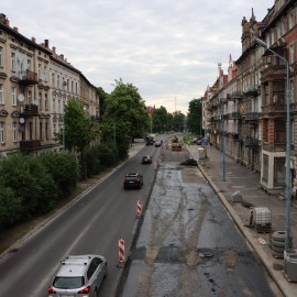powiększ zdjęcie: Modernizacja ul. Piastowskiej wkracza w końcową fazę