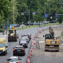 powiększ zdjęcie: Modernizacja ul. Piastowskiej wkracza w końcową fazę
