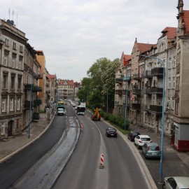 powiększ zdjęcie: Modernizacja ul. Piastowskiej wkracza w końcową fazę