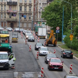 powiększ zdjęcie: Modernizacja ul. Piastowskiej wkracza w końcową fazę