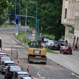 powiększ zdjęcie: Modernizacja ul. Piastowskiej wkracza w końcową fazę
