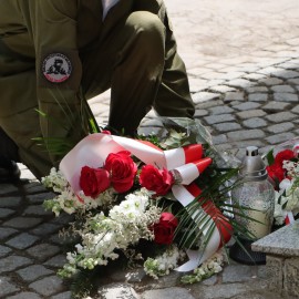 powiększ zdjęcie: Legnica uczciła 80. rocznicę zakończenia II wojny światowej
