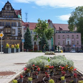 powiększ zdjęcie: Rozpoczęły się nasadzenia kwiatów i roślin rabatowych