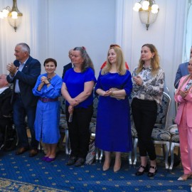 powiększ zdjęcie: Uroczysta sesja Rady Miejskiej z honorami i wyróżnieniami