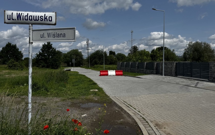 Ulica Wiślana skończona, ale jeszcze nieodebrana