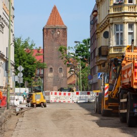 powiększ zdjęcie: Trwa przebudowa ul. Gwarnej i Złotoryjskiej. Zmiana organizacji ruchu od 11 czerwca