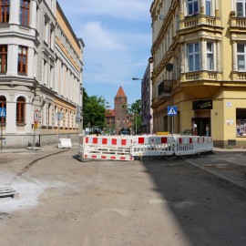 powiększ zdjęcie: Trwa przebudowa ul. Gwarnej i Złotoryjskiej. Zmiana organizacji ruchu od 11 czerwca