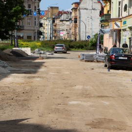 powiększ zdjęcie: Trwa przebudowa ul. Gwarnej i Złotoryjskiej. Zmiana organizacji ruchu od 11 czerwca