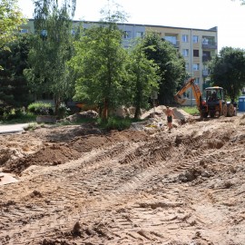 powiększ zdjęcie: Trwa przebudowa ul. Łowickiej