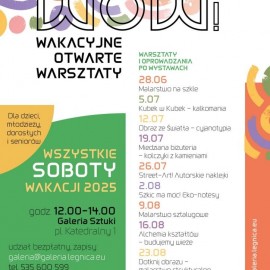 powiększ zdjęcie: WOW! Wakacyjne Otwarte Warsztaty w Legnicy – twórcza sobota i niedziela