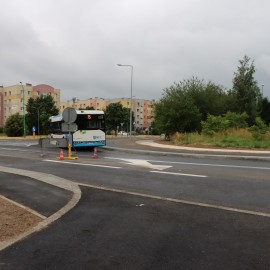 powiększ zdjęcie: Ulica Sudecka po modernizacji – przejezdna przed terminem