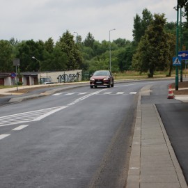 powiększ zdjęcie: Ulica Sudecka po modernizacji – przejezdna przed terminem