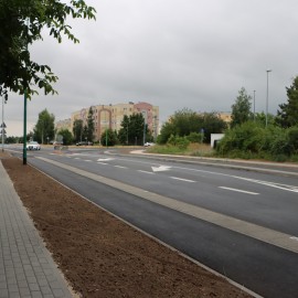 powiększ zdjęcie: Ulica Sudecka po modernizacji – przejezdna przed terminem