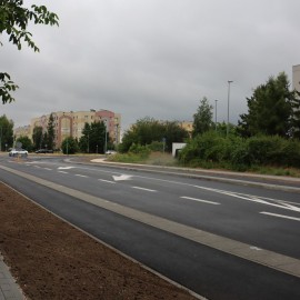 powiększ zdjęcie: Ulica Sudecka po modernizacji – przejezdna przed terminem