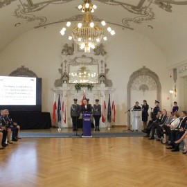 powiększ zdjęcie: Święto Policji w Sali Królewskiej Akademii Rycerskiej