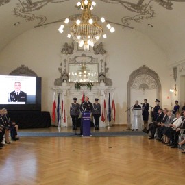 powiększ zdjęcie: Święto Policji w Sali Królewskiej Akademii Rycerskiej