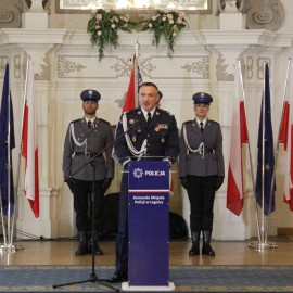 powiększ zdjęcie: Święto Policji w Sali Królewskiej Akademii Rycerskiej