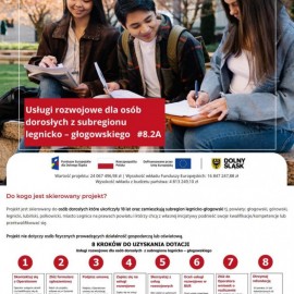 Usługi rozwojowe dla osób dorosłych z subregionu legnicko – głogowskiego. Weź udział