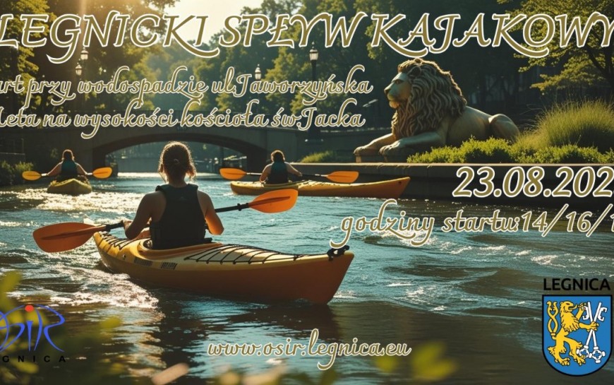 Zapraszamy na Legnicki Spływ Kajakowy. Zapisy już trwają