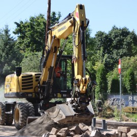 powiększ zdjęcie: Budowa ul. Adama Mickiewicza – postępy prac