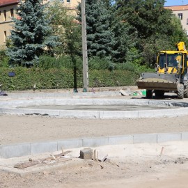 powiększ zdjęcie: Budowa ul. Adama Mickiewicza – postępy prac