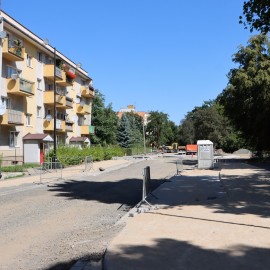 powiększ zdjęcie: Budowa ul. Adama Mickiewicza – postępy prac