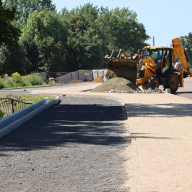 powiększ zdjęcie: Budowa ul. Adama Mickiewicza – postępy prac