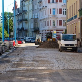 powiększ zdjęcie: Remont ul. Powstańców Śląskich. Zobacz jak przebiegają prace