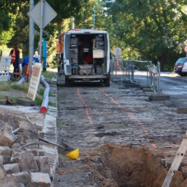 powiększ zdjęcie: Remont ul. Powstańców Śląskich. Zobacz jak przebiegają prace