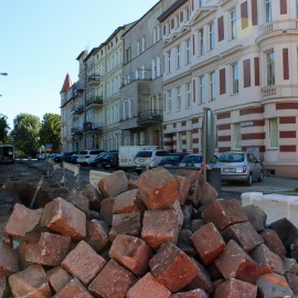 powiększ zdjęcie: Remont ul. Powstańców Śląskich. Zobacz jak przebiegają prace