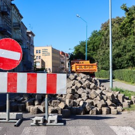 powiększ zdjęcie: Remont ul. Powstańców Śląskich. Zobacz jak przebiegają prace