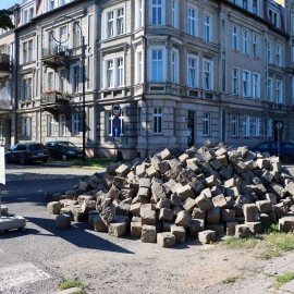 powiększ zdjęcie: Remont ul. Powstańców Śląskich. Zobacz jak przebiegają prace