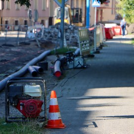 powiększ zdjęcie: Remont ul. Powstańców Śląskich. Zobacz jak przebiegają prace
