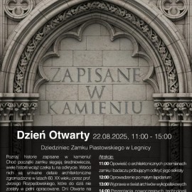 powiększ zdjęcie: Dzień otwarty projektu „Zapisane w kamieniu. Dzieje Zamku Piastowskiego w Legnicy”