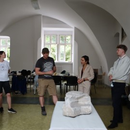 powiększ zdjęcie: Dzień otwarty projektu „Zapisane w kamieniu. Dzieje Zamku Piastowskiego w Legnicy”