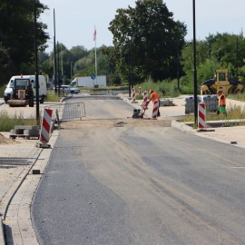 powiększ zdjęcie: Budowa ul. Mickiewicza w Legnicy – prace są zaawansowane