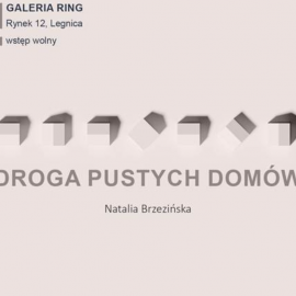 powiększ zdjęcie: Droga pustych domów – wystawa Natalii Brzezińskiej w Galerii Ring