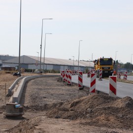 powiększ zdjęcie: Budowa ronda. Zmiana organizacji ruchu na ul. Jaworzyńskiej