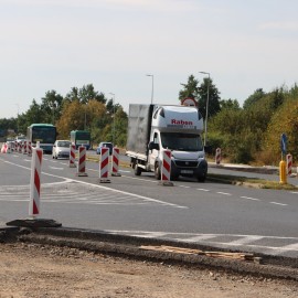 powiększ zdjęcie: Budowa ronda. Zmiana organizacji ruchu na ul. Jaworzyńskiej