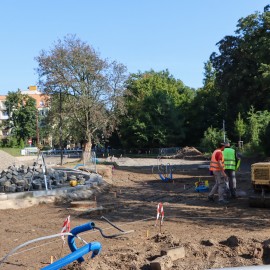 powiększ zdjęcie: Budowa ul. Adama Mickiewicza. Zobacz postęp prac