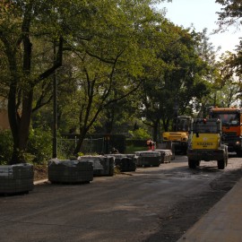 powiększ zdjęcie: Modernizacja ul. Biegunowej – prace na finiszu