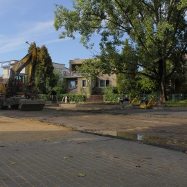 powiększ zdjęcie: Modernizacja ul. Biegunowej – prace na finiszu