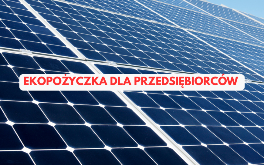 Ekopożyczka dla mikro i małych przedsiębiorstw – nabór trwa