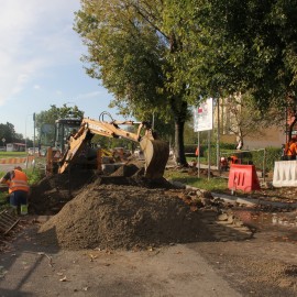 powiększ zdjęcie: Trwa przebudowa ul. Śląskiej w Legnicy